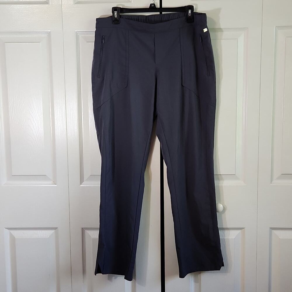 Grey's Anatomy Women's Charcoal Gray Elastic Tie Waistband Scrub‎ Pants Size LG